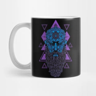 Geometric Viking Godhead version 2 (without background) Mug